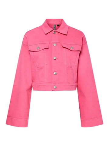 Pieces Jeansjacke in Pink Lemonade