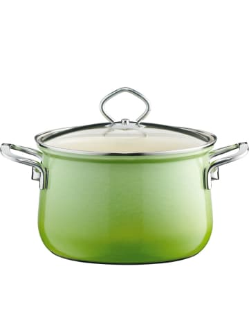 Riess Fleischtopf mit Glasdeckel Emaille Nouvelle in Schwarz