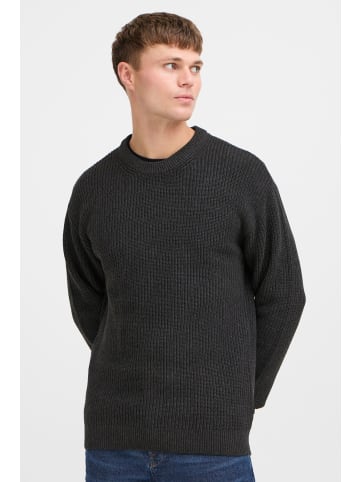 !SOLID Rundhalspullover SDGorell 21301076-ME  Modischer grober Strickpullover mit weitem Schnitt in Grau