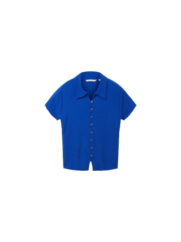 TOM TAILOR Denim Halbarmbluse in bright mango orange