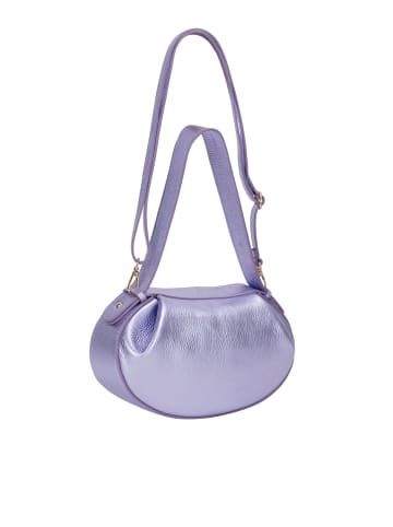 NAEMI Damen Handtasche in Glänzendes Flieder