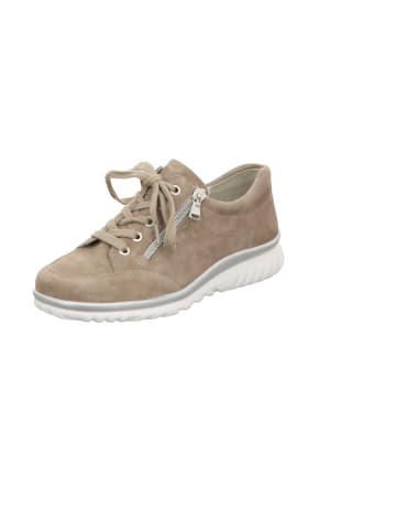 Komfort Schnürschuh in beige