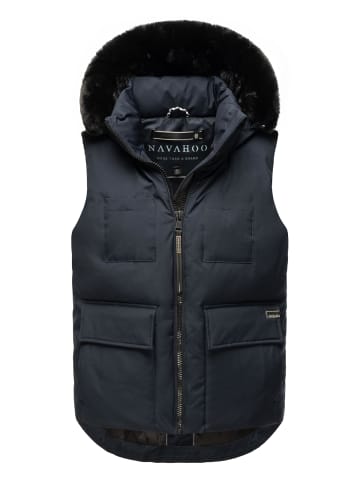 Navahoo Steppweste Zimthäschen XIV in Navy