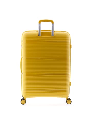 Gladiator 0800 4 Rollen Trolley 76 cm mit Dehnfalte in yellow