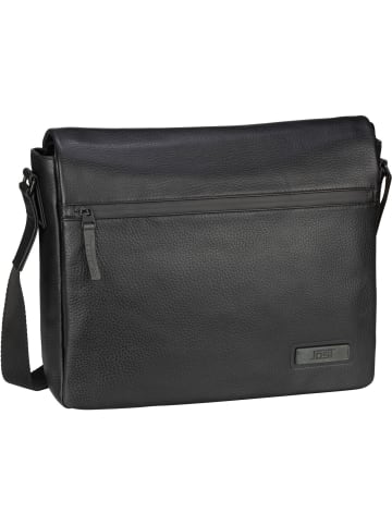 Jost Umhängetasche Stockholm Shoulder Bag Flap L in Black