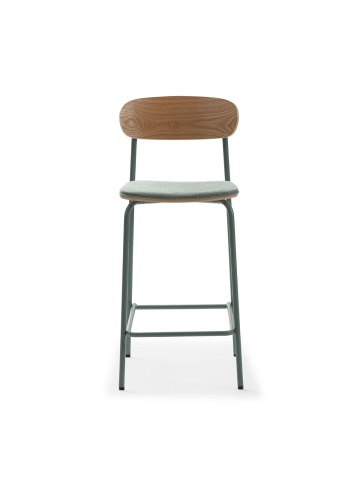 CALICOSY 2er-Set Barkrukken ADRIANA  in Aquamarin  - (W) 42  x (H) 66  x (L) 48  cm