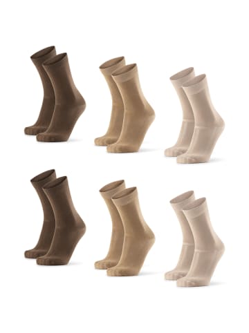 DANISH ENDURANCE Socken Bamboo Crew in sand beige brown