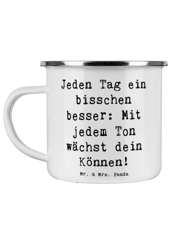 Mr. & Mrs. Panda Becher Spruch Ein neues Musikinstrument lernen ... in Weiß