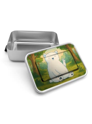 Mr. & Mrs. Panda Bento Box Eisbär Faul Design ohne Spruch in Weiß