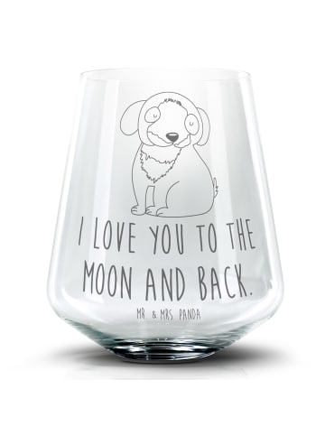 Mr. & Mrs. Panda Tumbler Hund Entspannen mit Spruch in Transparent