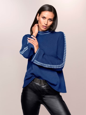 Heine Stehkragenpullover in royalblau