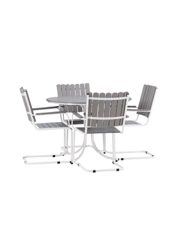 ebuy24 Lounge-Set Holmsund 5-teilig Grau 100 x 100 cm