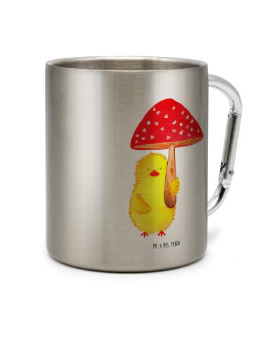 Mr. & Mrs. Panda Tasse Küken Fliegenpilz ohne Spruch in Silber