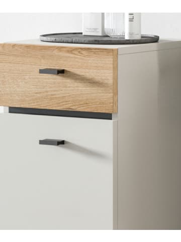 Inn.Furn Badkommode Kaschmir, Evoke Eiche 32 cm, Midischrank mit wechselbarem Türanschlag