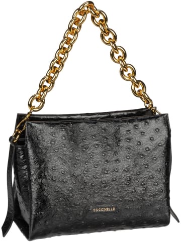 COCCINELLE Handtasche Boheme Shiny Ostrich 5801 in Nero