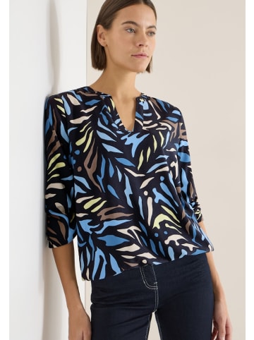 Cecil Gemusterte Bluse in Blau