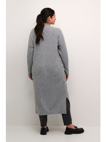 KAFFE curve Strickjacke KCrinye in Grey Melange