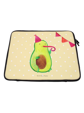 Mr. & Mrs. Panda Laptoptasche Avocado Party ohne Spruch in Gelb Pastell