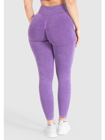 SMILODOX Leggings Batik Acid Scrunch in Lila