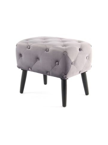 Kayoom Hocker Piano 125 in grau - schwarz