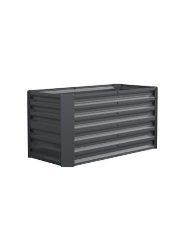 VCM  Metall Hochbeet Gartenbeet 180x90 Galdo L in Schwarz