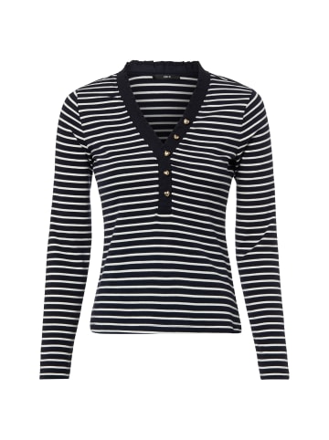 Zero  Langarmshirt in marine weiß