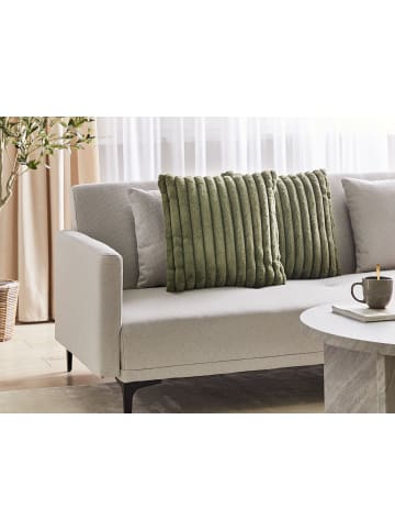 Beliani 2er-Set Dekokissen RAKYA in Grün