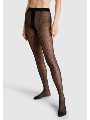 camano Strumpfhose stripes 1er Pack black