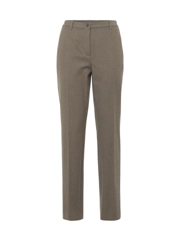 GOLDNER Flanellhose CARLA Angenehm weiche Flanell-Hose CARLA in taupe