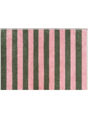 Cawö Cawö Handtücher Bold Streifen 6277 oliv/rosa - 42 in oliv/rosa - 42