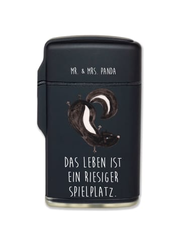 Mr. & Mrs. Panda Gasanzünder Stinktier Handstand mit Spruch in Schwarz