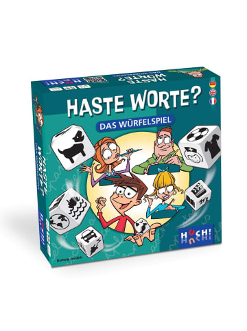 HUCH! Würfelspiel Haste Worte Würfelspiel in Bunt