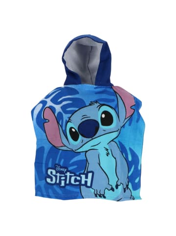 Spiderman Lilo & Stitch Mikrofaser Poncho für Kinder – 100x55 cm OneSize in Mehrfarbig
