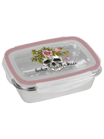 Geda Labels Brotdose Skull bohochic  in Rosa - 850ml