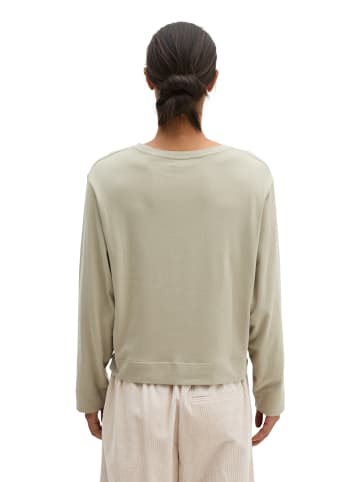 Marc O'Polo Oversize Longsleeve cropped in Smooth Sage