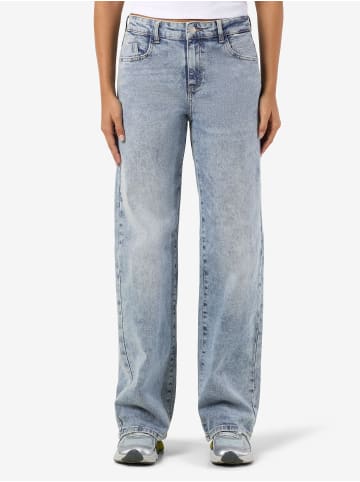 Noisy may Straight Fit Jeans in Light Blue Denim