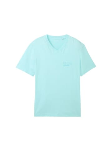 Tom Tailor V-Kragen T-Shirt für Herren in uni