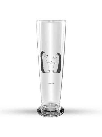 Mr. & Mrs. Panda Bierglas Igel Liebe ohne Spruch in Transparent