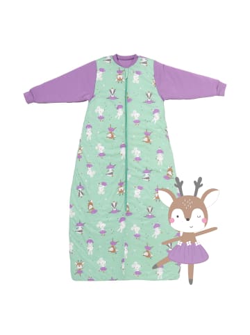 Schlummersack Babyschlafsack, 3.5 TOG in Mint-Lila