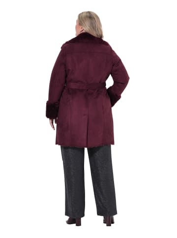 MIAMODA Mantel in dunkel kirschrot