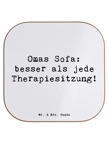 Mr. & Mrs. Panda Untersetzer Omas Sofa: besser als jede Therapie... in Weiß