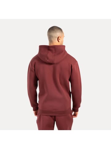 SMILODOX Zip Hoodie Ilyas in Bordeaux