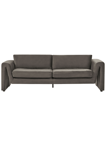 Beliani 3-Sitzer Sofa MAUNU in Grau/Schwarz - (W) 237 x (H) 76 x (L) 83 cm