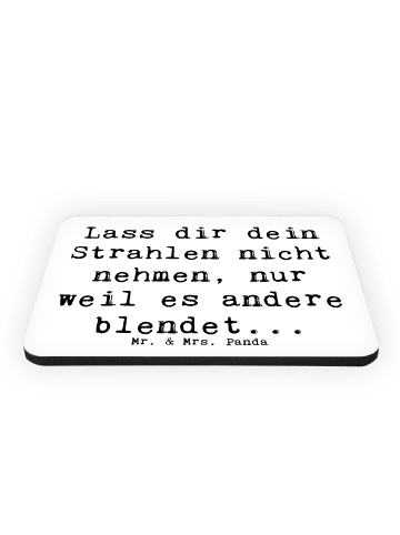 Mr. & Mrs. Panda Fridge Magnet Spruch Selbstvertrauen Strahlen m... in Weiß