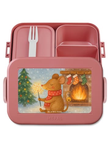 Mr. & Mrs. Panda MEPAL Bentobox Maus Weihnachten Design ohne Spruch in Rot Pastell
