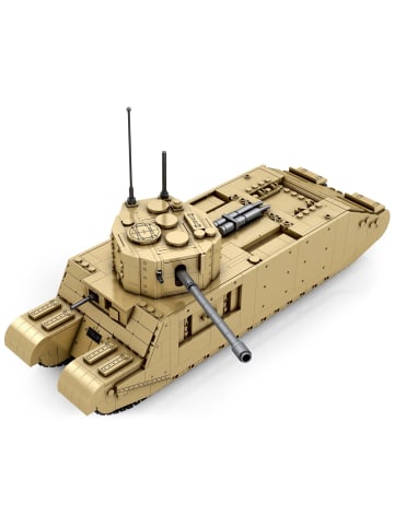 COFI 1453 Reobrix 77032 Kettenfahrzeug 1:30 Klemmbaustein 1427 Teile ab 14 in Beige