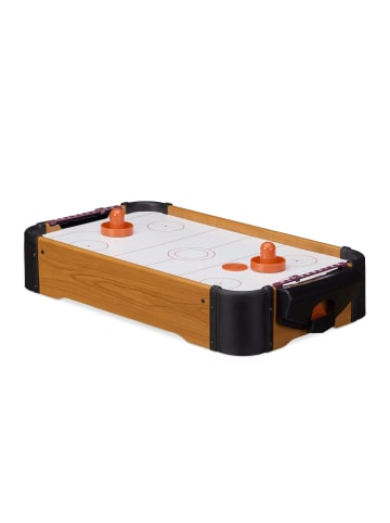 relaxdays Airhockey Tischspiel in Braun