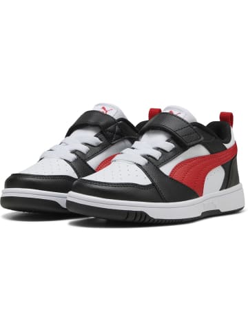 Puma Kinder Sneaker "Rebound V6 Lo AC+ PS" in Weiß