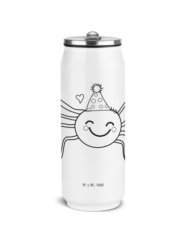 Mr. & Mrs. Panda Trinkflasche Spinne Agathe Party ohne Spruch in Weiß