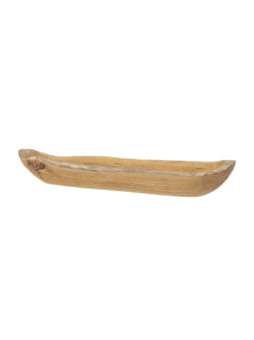 Bloomingville Tablett Teak Holz Unikat 36 cm